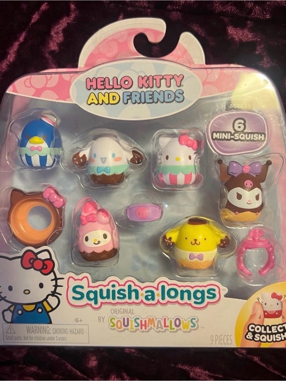 Hello Kitty and Friends Squish-a-longs Mini
Squishmallow Set